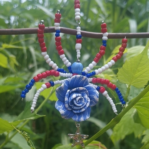 Patriotic Spider Ornament - Picture 2 of 6
